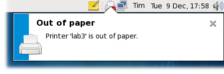 Out of paper